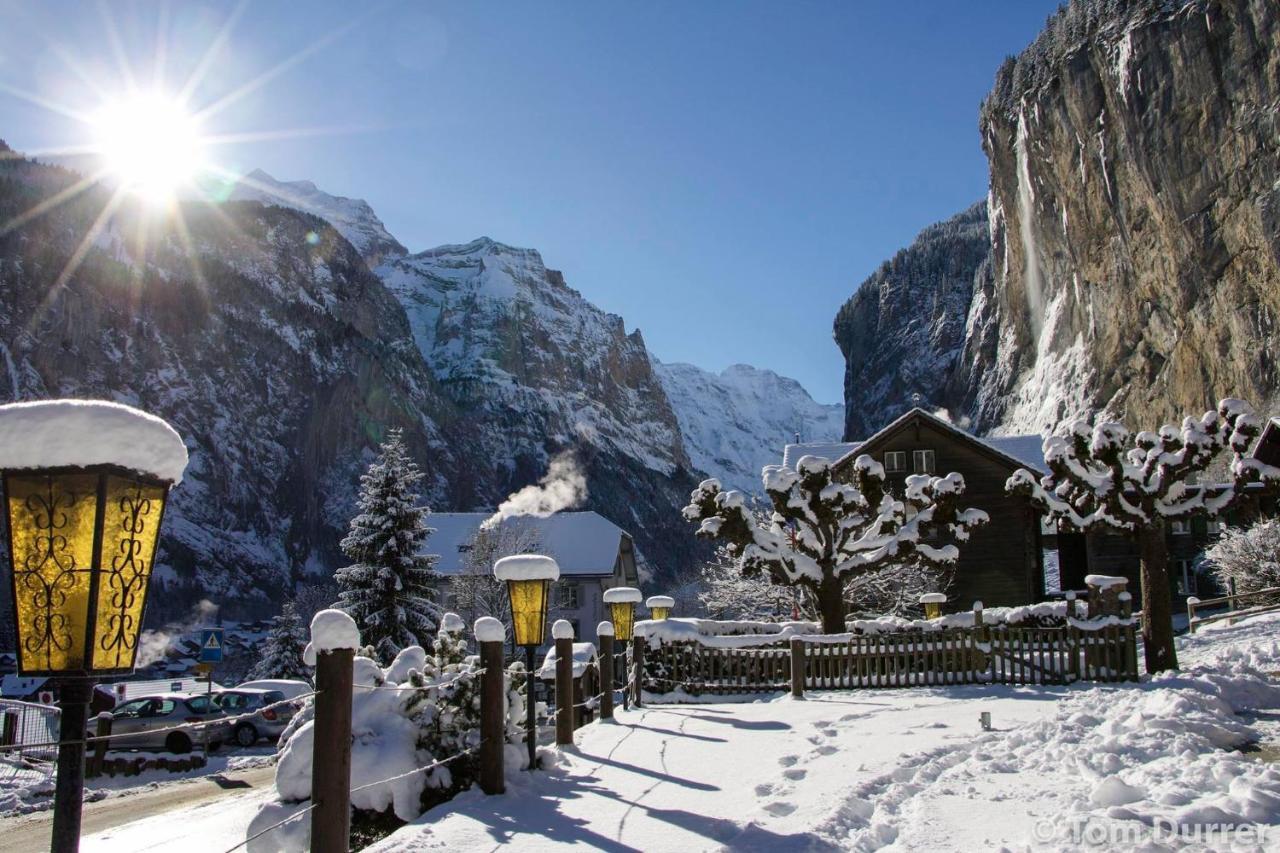 Lauterbrunnen Staubbach Beautiful Waterfall Apartment Exterior photo