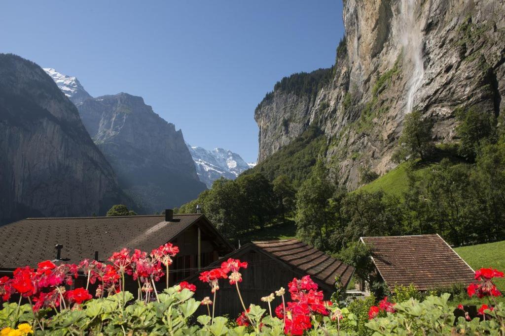 Lauterbrunnen Staubbach Beautiful Waterfall Apartment Exterior photo